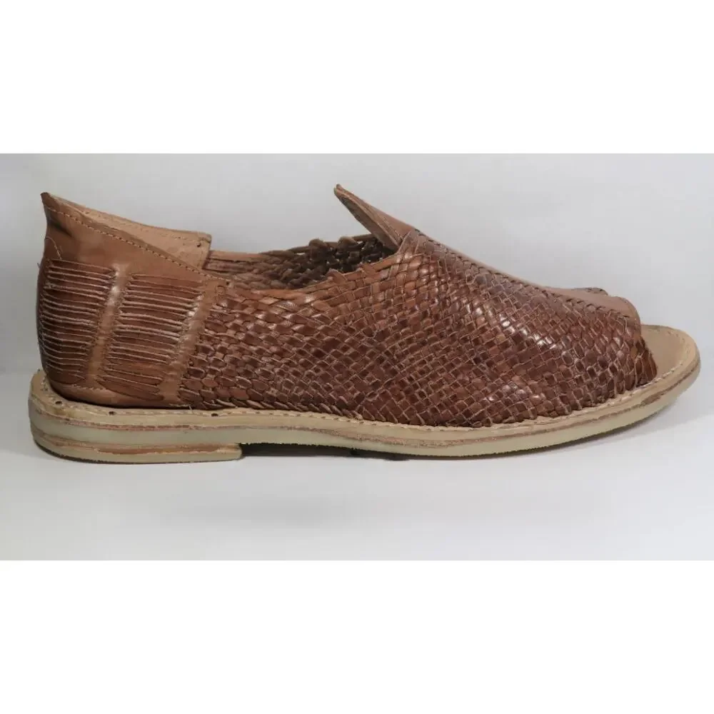 Handmade summer leather shoes men's Size 7 Women's 8.5